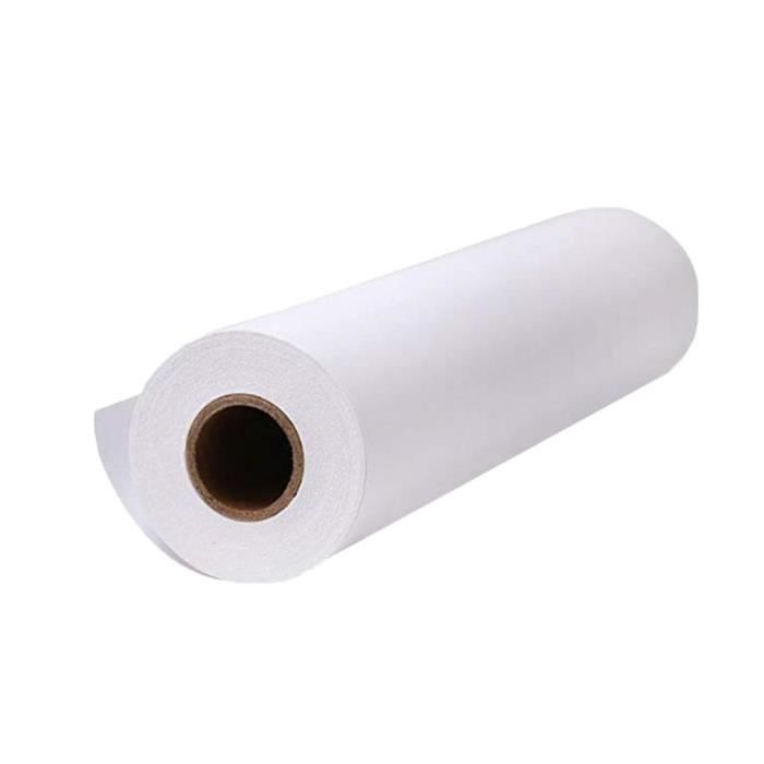 Rouleau de papier à dessin blanc – 10 m – Rouleau d'art pour peinture, croquis – Papier de Rouleau de papier à dessin blanc – 10 m – Rouleau d'art pour peinture, croquis – Papier de