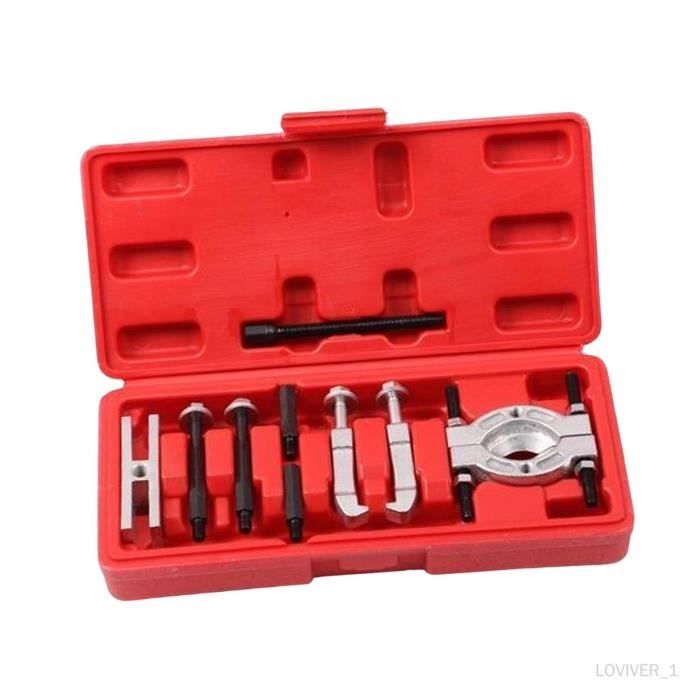 VEVOR Lot De 14 Extracteurs De Roulement, Séparateur De Roulement De 5 Tonnes, Kit De Retrait De Roulement De Roue Avec Mâchoires De 2 Et 3, Ensemble D'extracteurs D'axe De Moyeu De