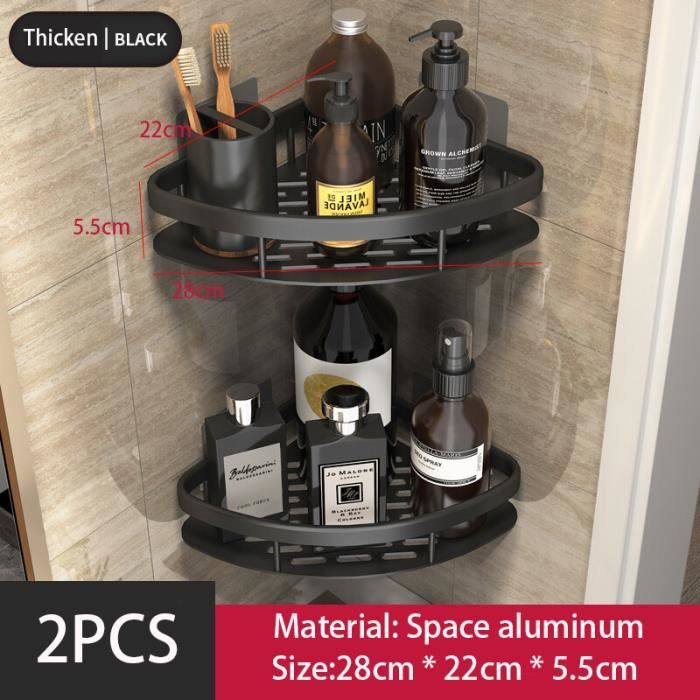 Support D'angle En Bronze Antique étagère De Douche Murale En Laiton