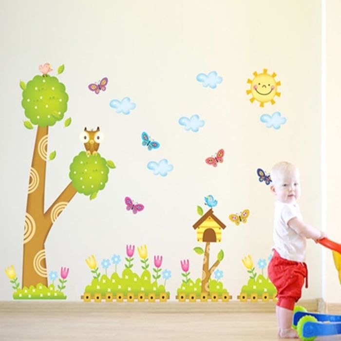 Stickers Muraux Enfants - Décoration Chambre Bébé - Autocollant Sticker Mural Geant Enfant Montagnes Scandinaves Jenika 60x90cm 86319271