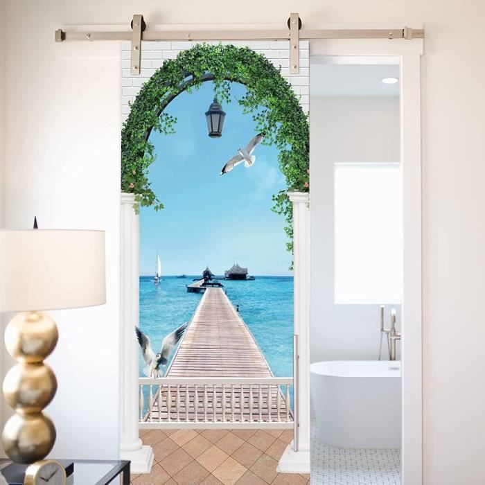 Stickers de Porte Trompe-l'œil Effet 3D : Transformez Votre Intérieur