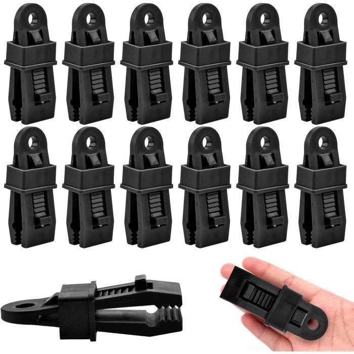 Lot De 20 Pinces De Bâche Robustes – Pinces De Camping à Mâchoires