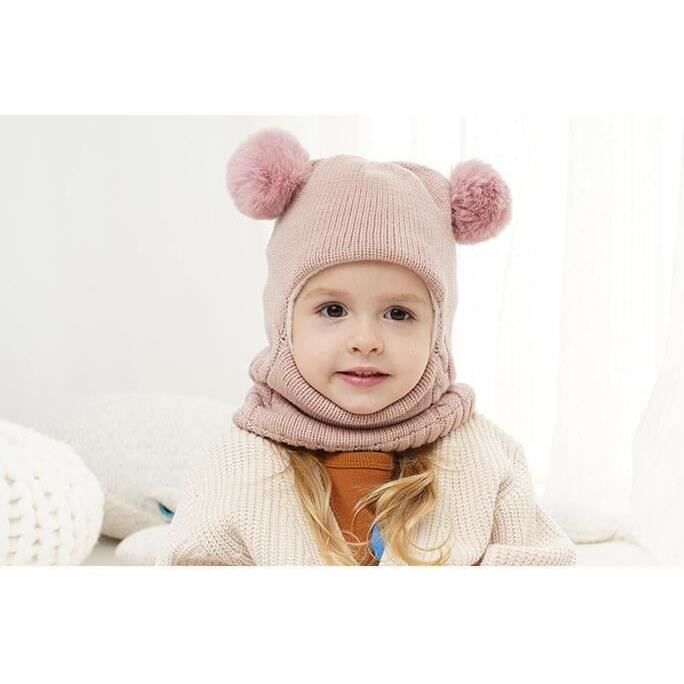 Echarpe A Capuche Enfant Bebe Garcon Fille Capuchon Chapeau Hiver Echarpe A Rabat En Tricot Chaud Soins Bebe253 Cdiscount Puericulture Eveil Bebe
