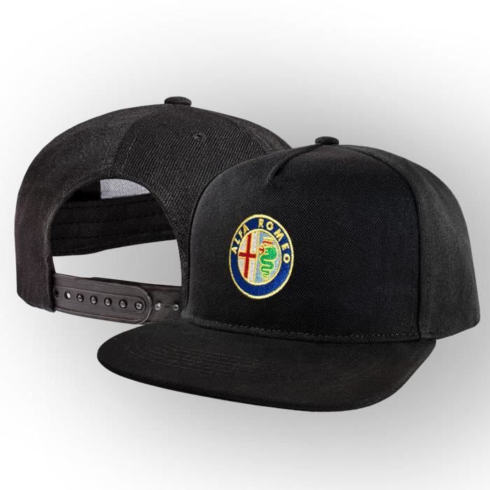 k 1 143 Alfa Romeo Brodée Logo Casquette de Baseball VIP Noir