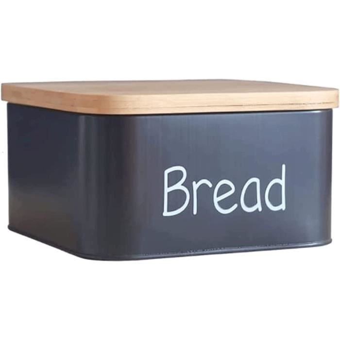 Boîte à Pain Hermétique Transparente Avec Tiroir - Récipient Alimentaire Pour Pain, Biscuits, Pâtes - 14x34 Cm