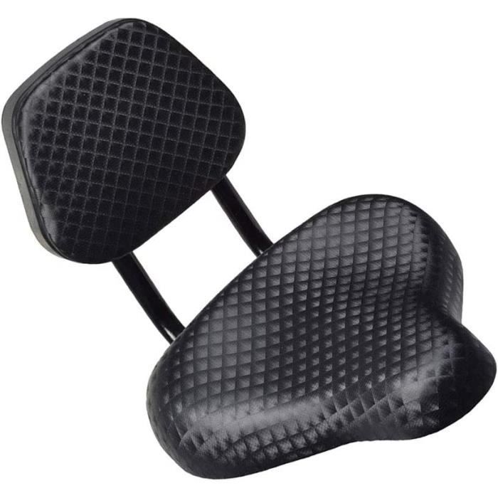 Selle De Vélo Extra Large Avec Dossier - Confort Ergonomique - Noire - Universelle - Neuf
