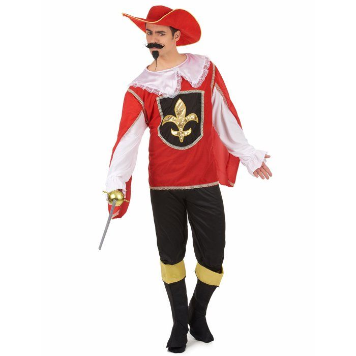 DEGUISE TOI D&eacute;guisement Mousquetaire Rouge Et Noir Homme - Taille: L