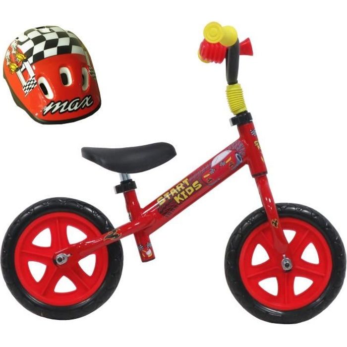 Draisienne 10 Garcon Start Kids livre avec Casque Enfant Cdiscount Jeux Jouets
