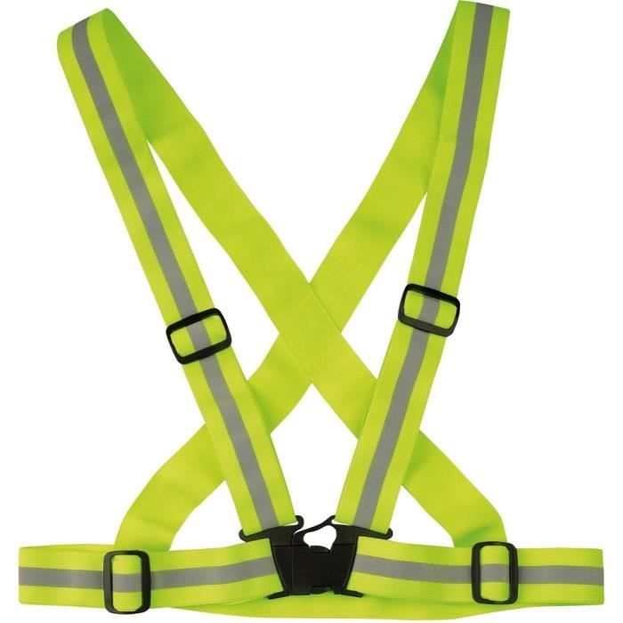 wowow ceinture fluorescente ajustable - jaune