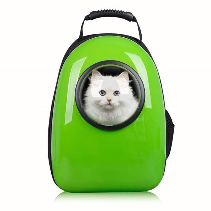 Bulle Sac A Dos Pour Chat Chien Animal De Compagnie Transporteur Innovant Pratique Respirant Voyage Aerien Approuve Vert A537 Cdiscount