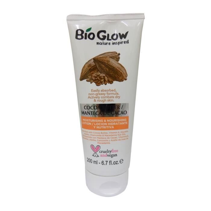 Lotion Hydratante Et Nourrissante Au Beurre De Cacao Bio Glow Inspiree Par La Nature Cocoa Butter Moisturing Body Lotion Natural Achat Vente Hydratant Corps Lotion Hydratante Et Nourri Cdiscount