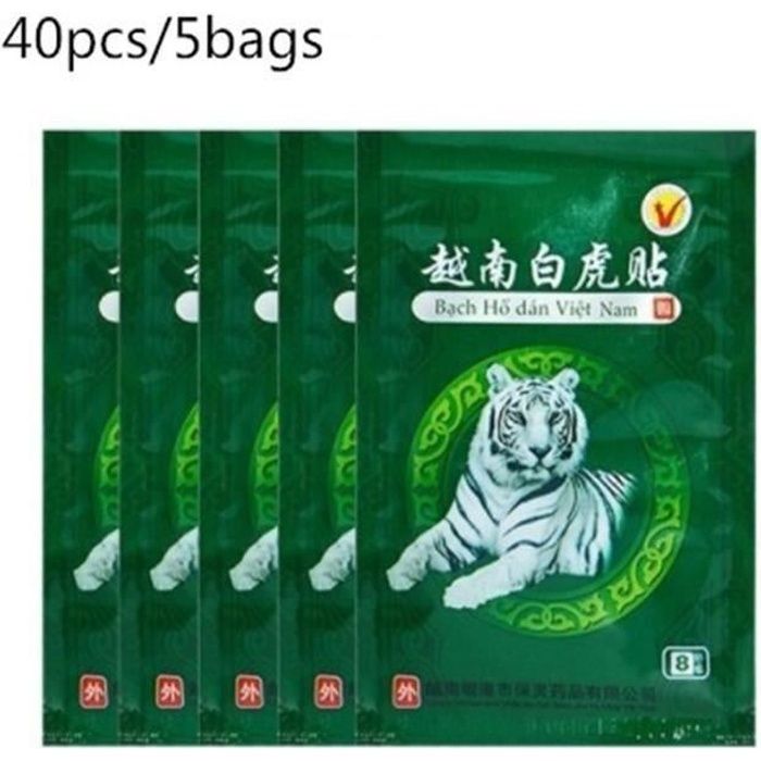 40 pcs vietnam blanc baume du tigre plâtre autocollant de patch de soulagement de la douleur