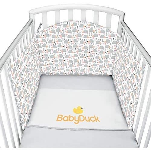 Tour De Lit Bébé Maille 3D Respirante 340+160 Cm + Bavoir Coton Offert – Sécurité & Confort Anti-Coincement