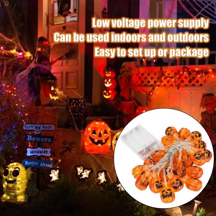 2 Lanternes Citrouille LED Décoratives – Résine – Pour Automne, Halloween, Noël – Décoration De Table