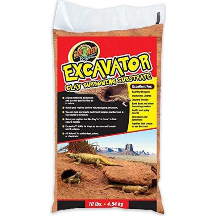 sable pour terrarium - med excavator clay burrowing substrat