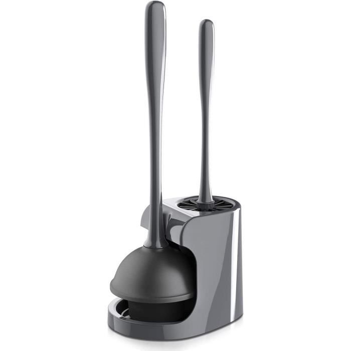 Ensemble De Déboucheur Ventouse Et Brosse Wc Pour Le Nettoyage De La Salle  De Baingris1 Ensemble - Cdiscount Maison