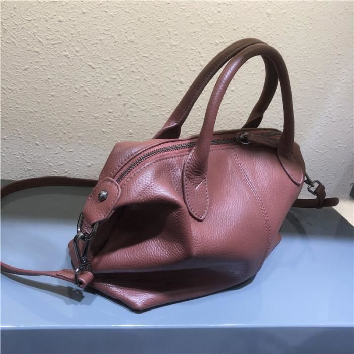 Sac a shop main couleur rouille