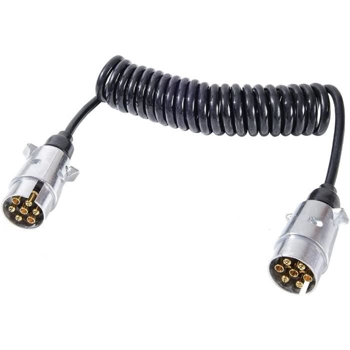 Transport Et Rangement - 29M Rallonge Remorque Métal Prise 7 Broches Male Câble 12V Spirale Véhicule Camions Bateaux