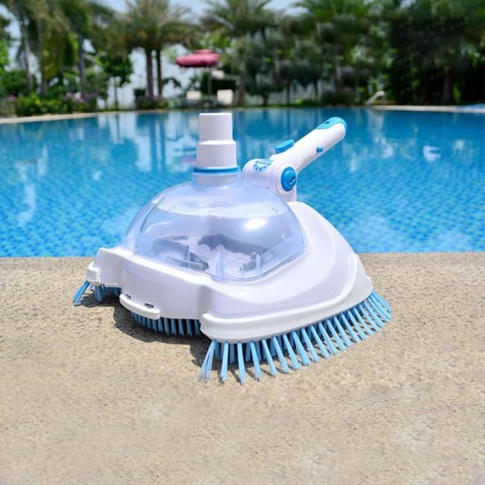 Tête d'aspiration de piscine, nettoyeur manuel Flexible, brosse de nettoyage, goutte de nettoyage