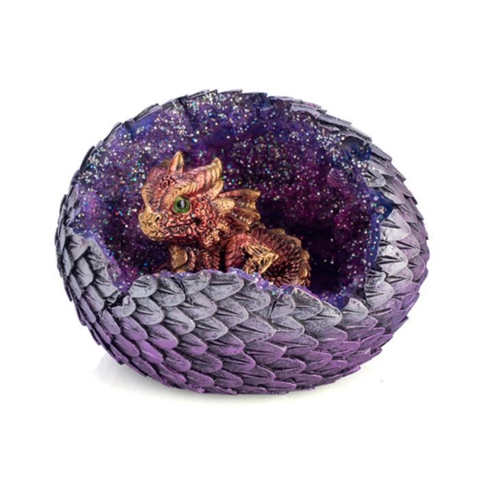 Bebe Dragon Rouge Dans Un œuf De Cristal Figurine Miniature Cdiscount Jeux Jouets