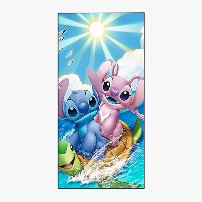 Serviette De Plage Stitch Officielle - 70x140cm, Polyester, Design Disney