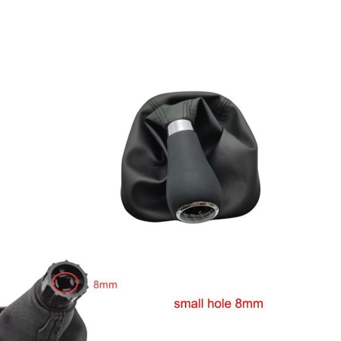 Pommeau Levier Vitesse Temzzer Cuir Et Aluminium - Adaptateurs 8mm, 10mm, 12mm Inclus