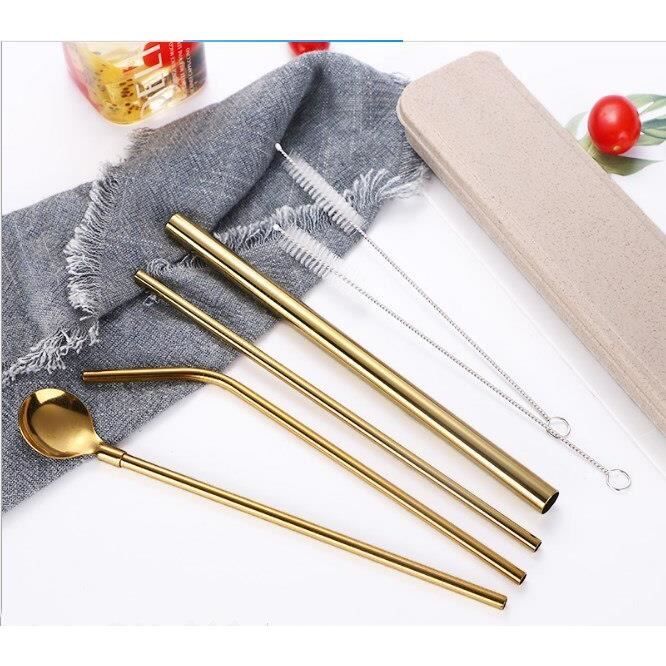 TTPSRY 7 Pièces Ensemble Paille Réutilisable Mignon Peluche Porteclés Marguerite Tasse Gobelet Accessoires Bandoulière Décoration