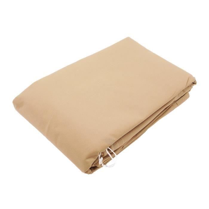 Housse d'hivernage en polypropylène - 50 gr/m² - Ø 100 cm x 1,50 m - Beige (Lot de 3)