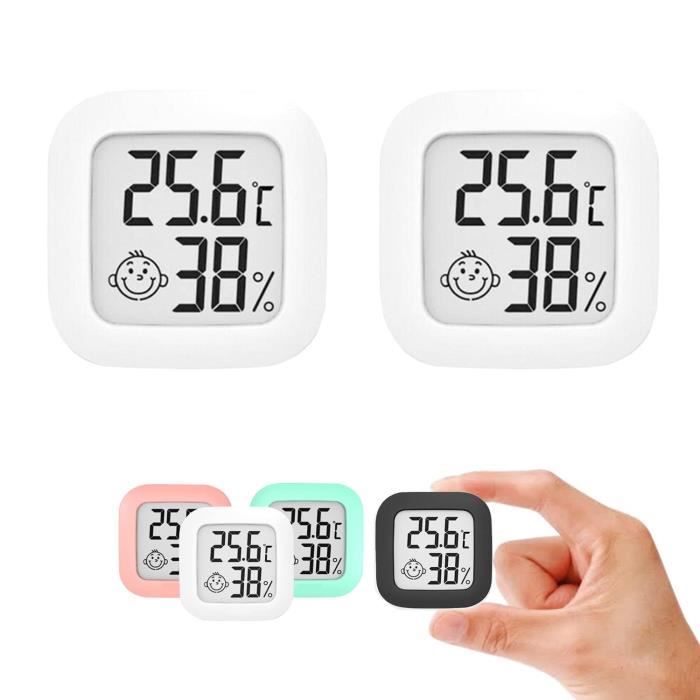 Thermomètre Hygromètre Numérique, Mini Thermomètre Hygromètre Intérieur