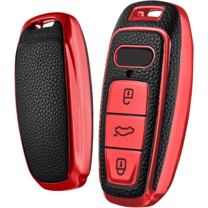 Coque étui Porte-clés Carbone Pour Audi - Compatible A3 A4 A5 A6 A7 8L 8P 8V B7 B8 C6 C7 RS3
