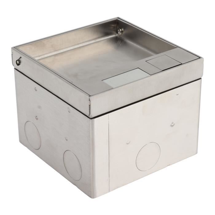 Prise De Sol Encastrée Invisible - 2 Prises UE, 16A 4000W, Acier Inoxydable - Pour Maison, Bureau, Installation Dans Le Sol - 4