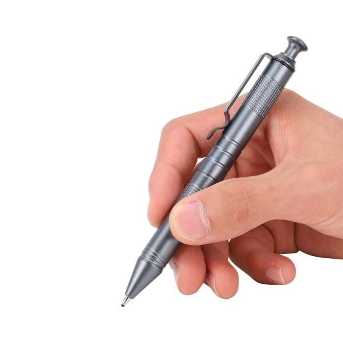 Stylo-bille Aluminium MUJI - Pointe 0,5 Mm - Rechargeable - Paquet De 4 - Qualité Japonaise - 2