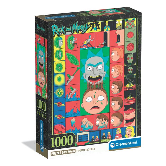 Puzzle 1000 pièces : Rick&Morty Clementoni Puzzles - vue 2