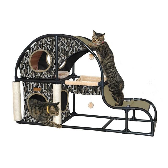 Croci C Commutateur Kvm Ligne Parkour Couchette Parcours Pour Chat Couleur Camouflage 122 X 40 6 X 81 3 Cm Taille Grande Cdiscount Animalerie