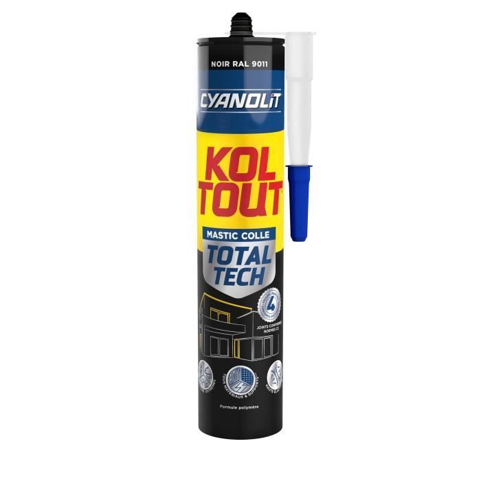 Cyanolit Mastic Total Tech noir 290ml - vue 1