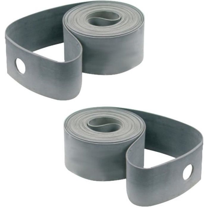 2x FOND DE JANTE 26 POUCES LARGEUR 18MM CAOUTCHOUC ROUE VELO VTT VTC VILLE PNEU BOYAU CHAMBRE A AIR