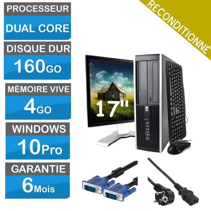 PC Fixe Ordinateur bureautique - HDD 160Go - 4Go