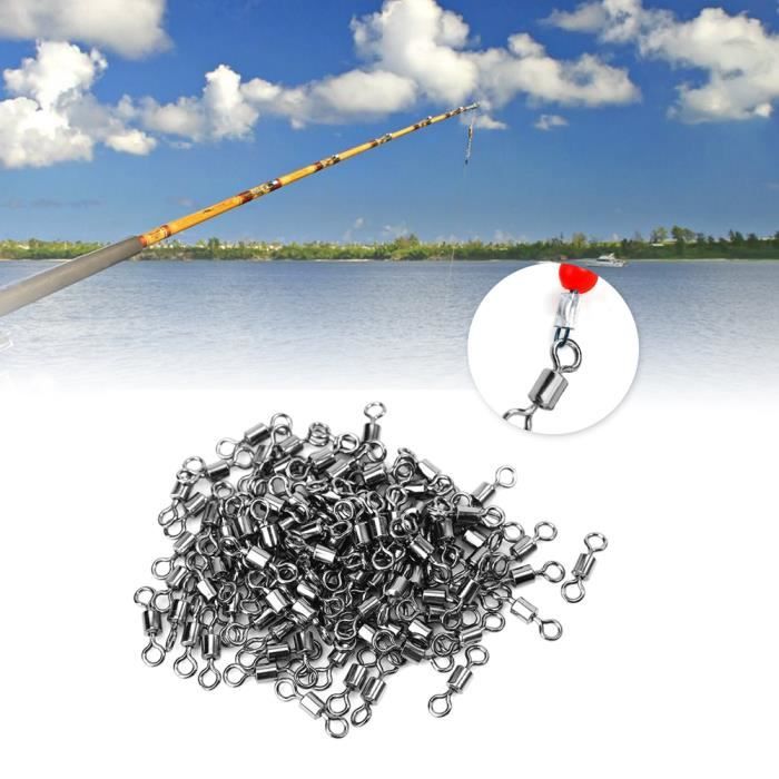 50 Émerillons à Roulement à Billes En Acier Inoxydable - Pour Pêche Eau Salée Et Eau Douce - Résistants à La Corrosion - 4