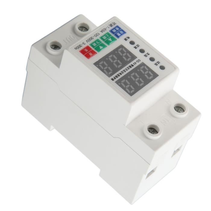 Voltmètre Triphasé + Ampèremètre Sur Rail DIN – Protection Contre Les Surtensions – SODIAL – Automatique