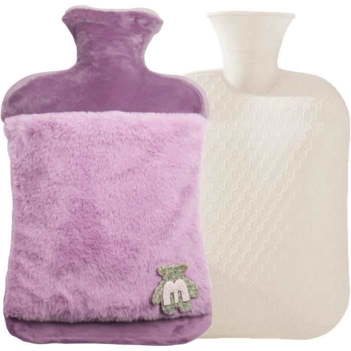 Bouillotte Eau Chaude, 2L Bouillotte Peluche Eau Chaude Bouillotte Eau Chaude En Caoutchouc
