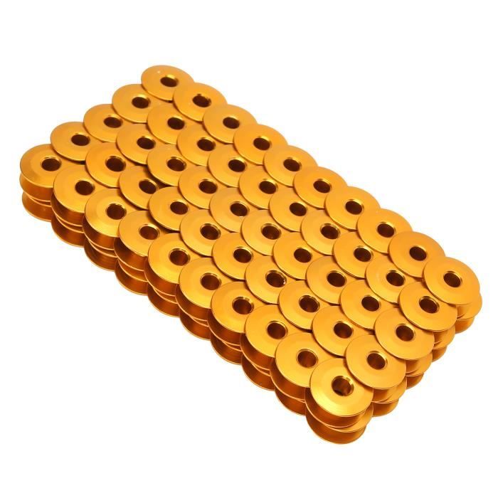 TETE - BOBINE - FIL Bobines de machine à coudre en métal, 10 pièces