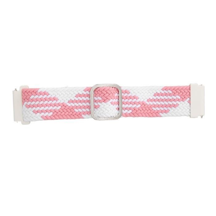 Bracelet De Montre En Nylon 24 Mm Multi-couleurs (noir, Rouge, Vert, Orange, Bleu, Jaune, Gris, Rose)