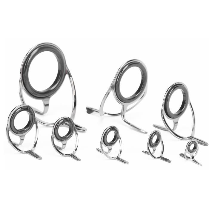 Kit Réparation Guides Canne À Pêche 80 Pièces Pointe 10 Tailles Anneau