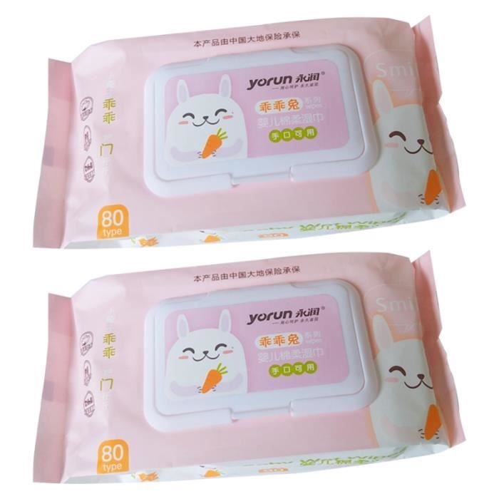 2 Paquets De Lingettes D Allaitement Pour Le Nettoyage De La Bouche A La Main Non Tisses Pour Les Enfants 1 Paquet Contient 80 Cdiscount Puericulture Eveil Bebe