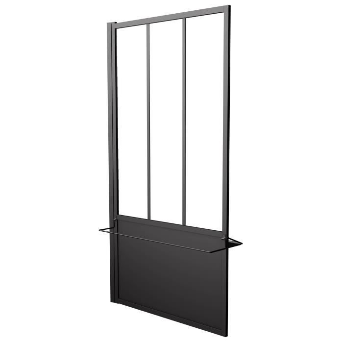 Gelco Pare Baignoire Industriel Loft Avec Porte Serviette Integre