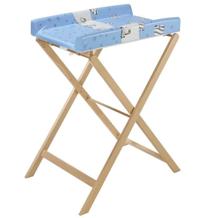 Geuther Table A Langer Pliable Trixi Hetre Naturel Theme Zebre