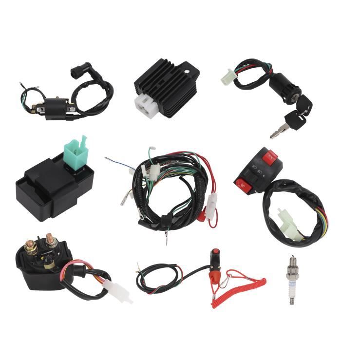 Kit CDI + Bobine D'allumage + Bougie Pour Moteur GY6 (50cc, 125cc, 150cc) - 6 Broches, Performance Racing