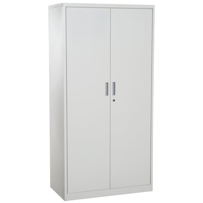 Armoire Penderie Multi Rangements 5 Etageres 90l X 50l X 180h Cm