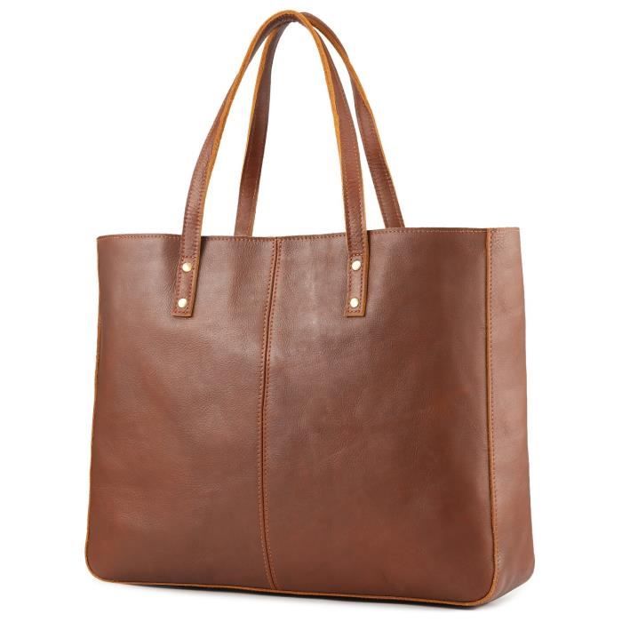 Sac fourre tout marron clearance