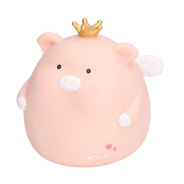 Tirelire Aux Lignes Claires De Cochon, Grande Capacité Interne, Jolie